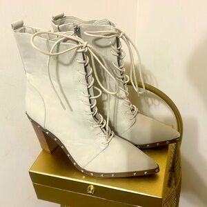 Bone Charles by Charles David bootie lace up size 10